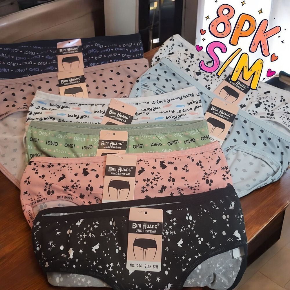 Women's Assorted Cotton Underwear 8-Pack NWT